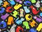 Preview: Patchworkstoff mini bunte Katzen Details